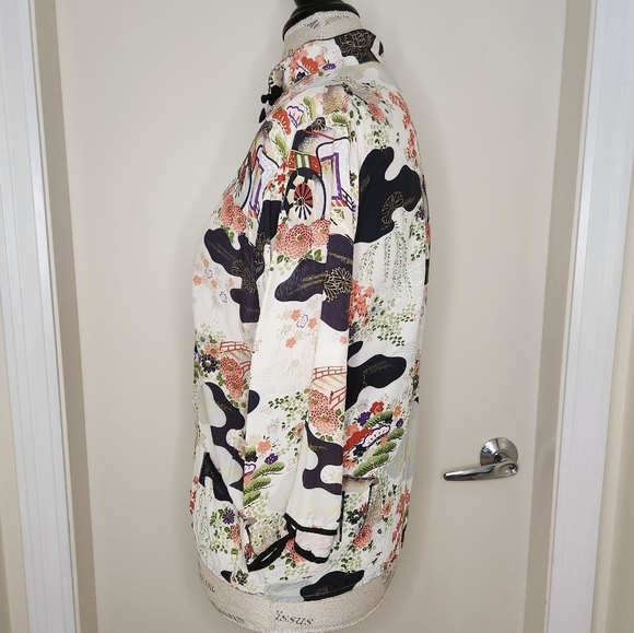 Vintage crop kimono noragi jacket - Picture 2 of 12